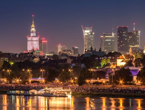 Warszawa nocą, Wisła